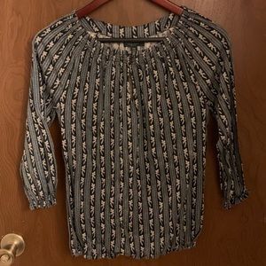 LRL Navy Print Tunic